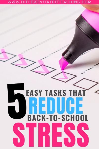 5 Ways to Reduce Back-to-School Stress - Things to do at the end of the year to smooth things out for next year.