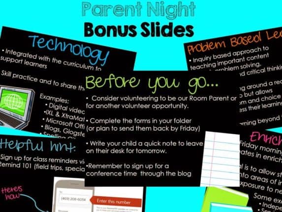 Parent Night getting ready for back to school,back-to-school prep