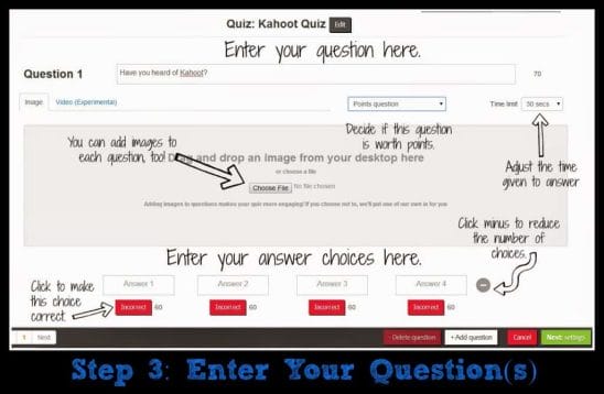 Question Screen Notated how to use kahoot in the classroom,kahoot,what is kahoot