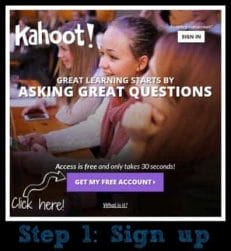 Sign Up kahoot