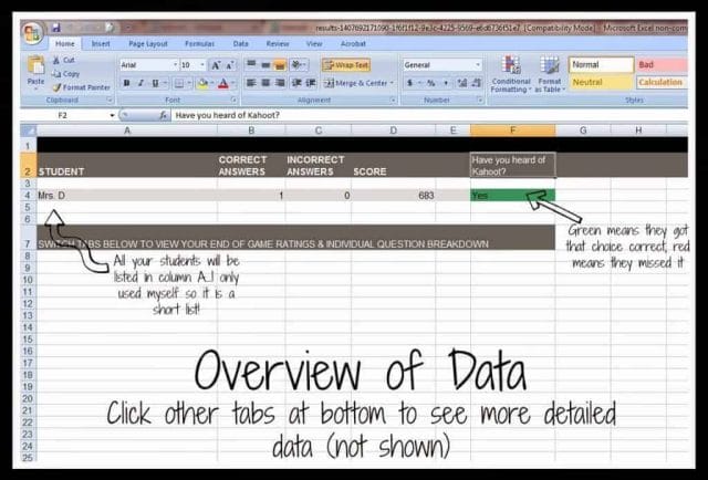 Spreadsheet Data how to use kahoot in the classroom,kahoot,what is kahoot