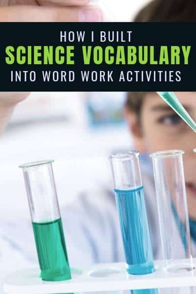 teaching science vocabulary