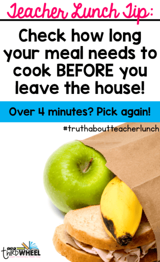 Truth about Teacher Lunch