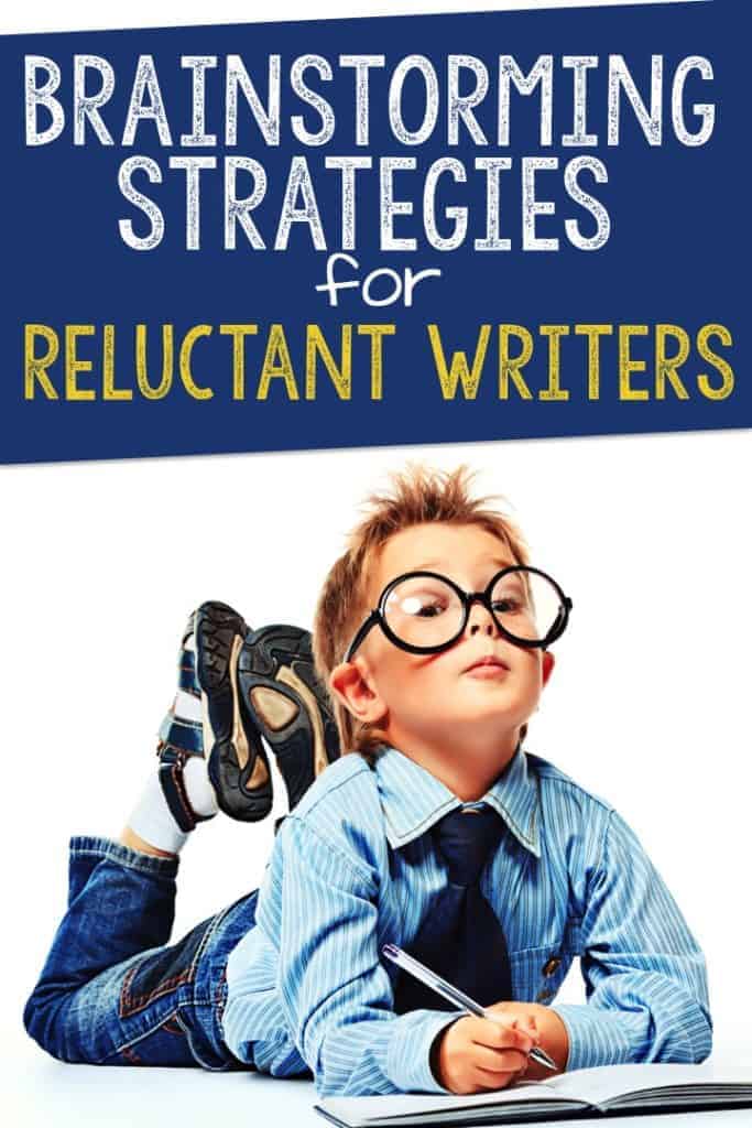 brainstorming strategies for reluctant writers