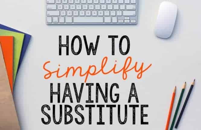 preparing for a substitute teacher