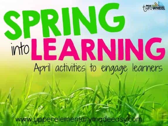 April lesson plans for the upper elementary classroom