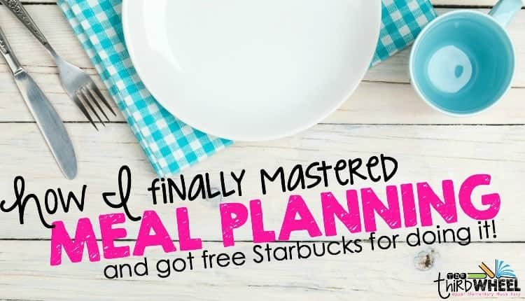 teacher meal planning to save time and money