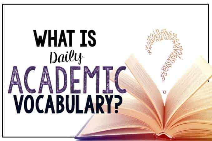 Daily Academic Vocabulary to Build Academic Language Skills 