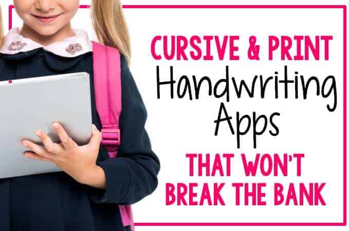 Handwriting Apps for Upper Elementary