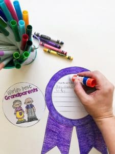 Grandparents Day Writing Craft - Assembly Instructions - 