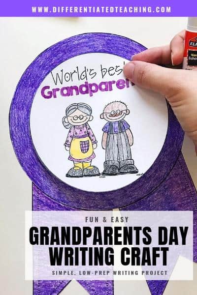 Easy Grandparents Day Writing Craft Activity