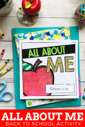 All About Me Book: A Back to School Activity