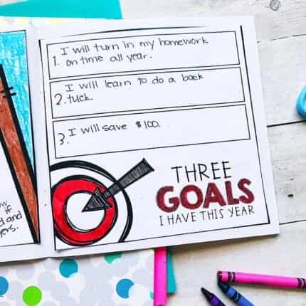 Back to School Goal Setting Activity