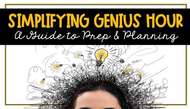 Genuis Hour Planning Guide genius hour planning