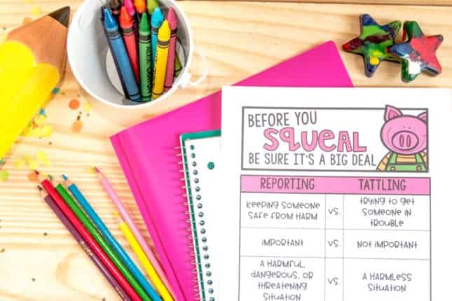 Tattling vs. Telling Poster - The Third Wheel