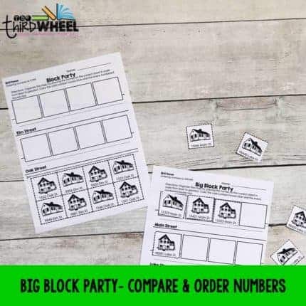 compare and order numbers differentiated - Place Value Worksheet for 3rd & 4th Grade