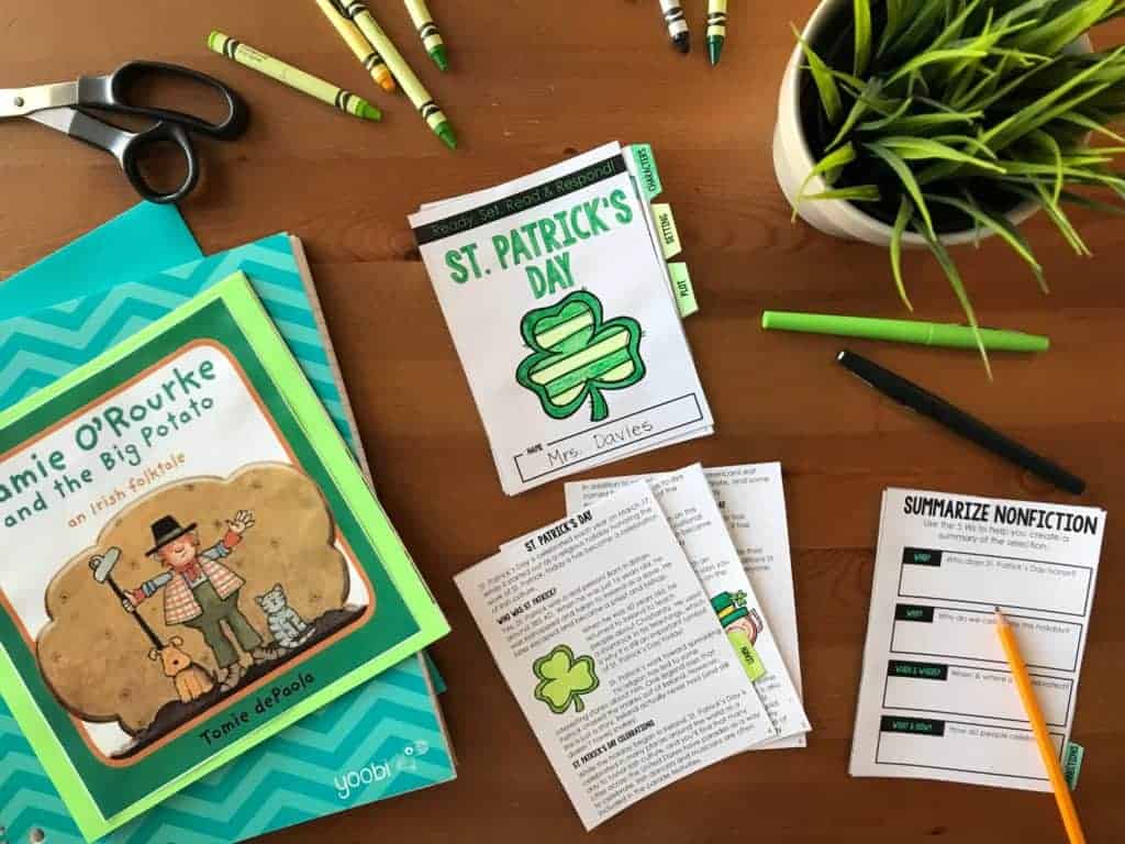St. Patrick's Day ELA Lesson Plans - Nonfiction Passage