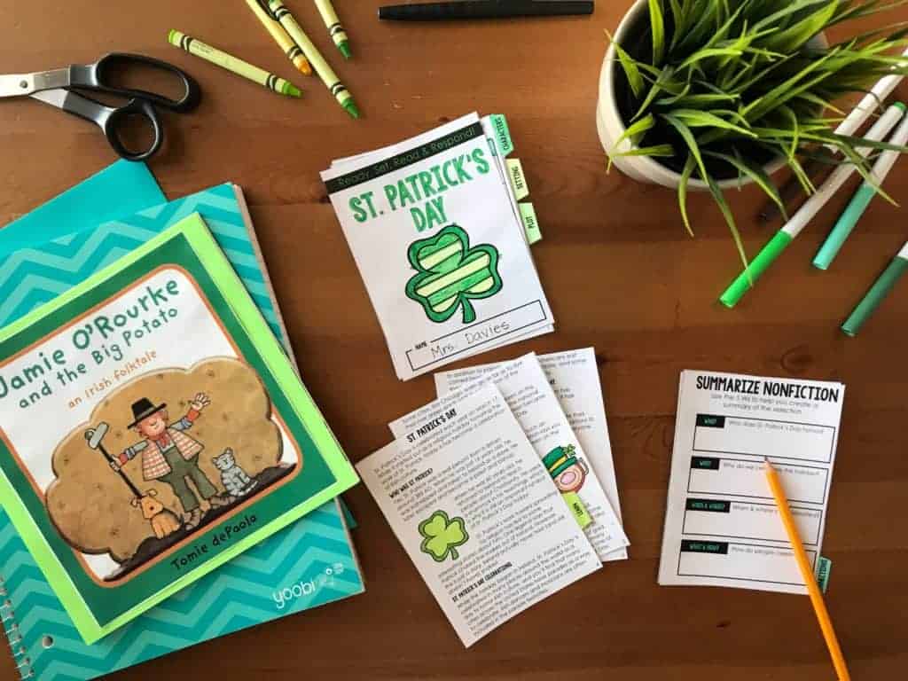IMG 5994 St. Patrick's Day ELA Lesson Plans