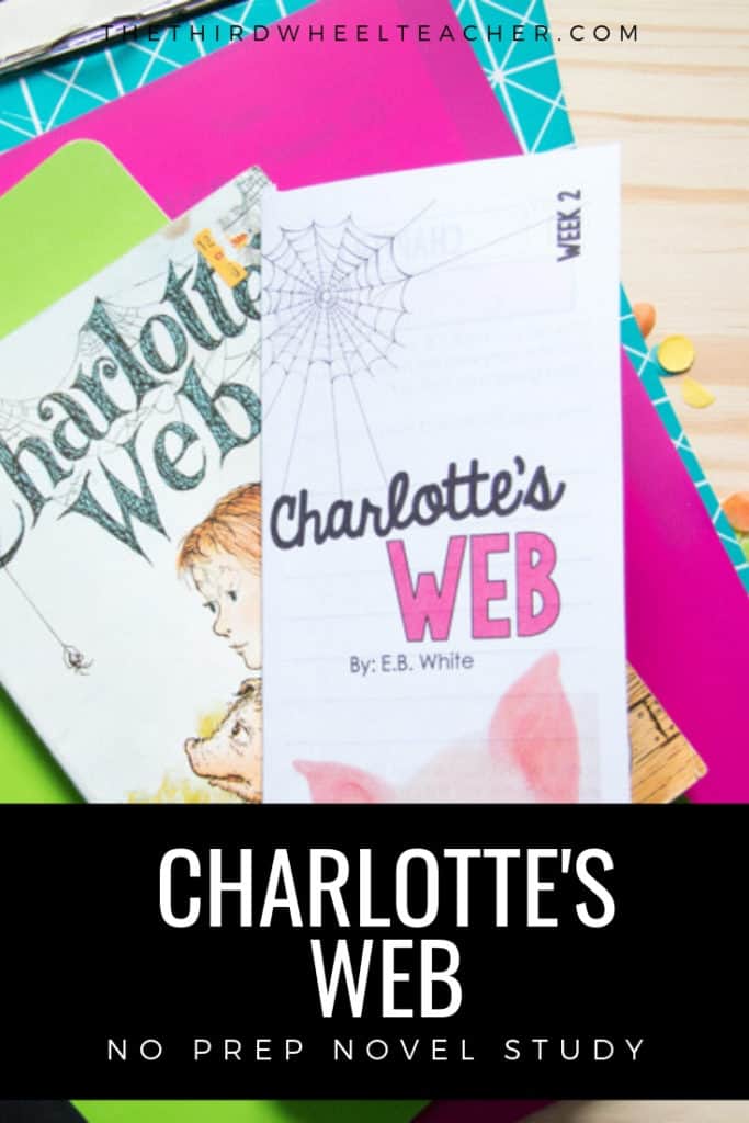 Charlotte's Web Novel Study Unit With Printable Activities