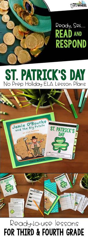 ST. PATRICKS DAY ELA Pin St. Patrick's Day ELA Lesson Plans