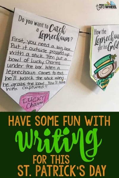St. Patrick's Day Writing Project for March - Fun craft for classrooms