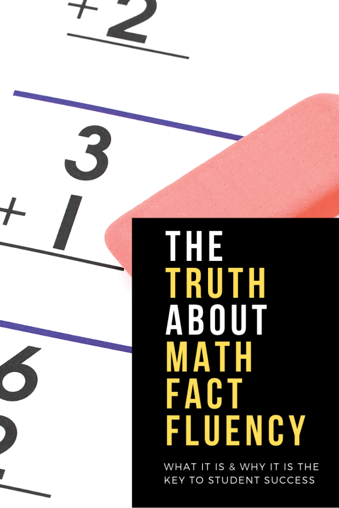 THE TRUTH ABOUT MATH FACT FLUENCY 1 build math fact fluency