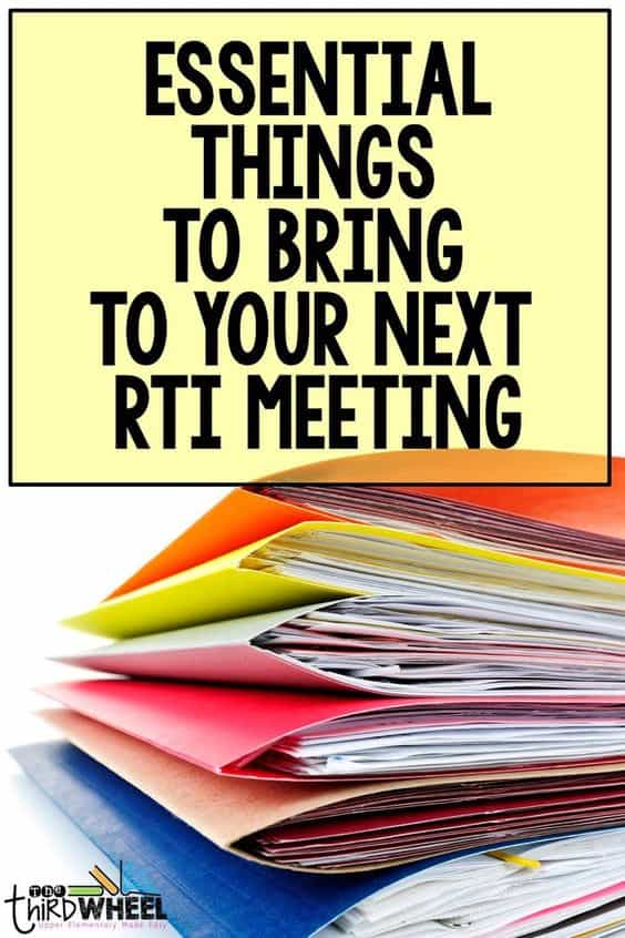 Essential things to bring to your next RTI meeting