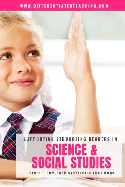 strategies to support struggling readers in science and social studies
