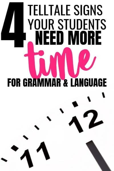 Wondering if your students need more time on grammar and language? These four signs can help you determine if you need to spend more time teaching grammar and language skills. Get tips on how to get started.