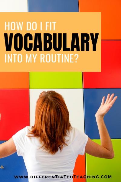 text - How do i fit academic vocabulary into my routine? 