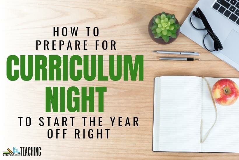 How to prepare for Curriculum Night at your school