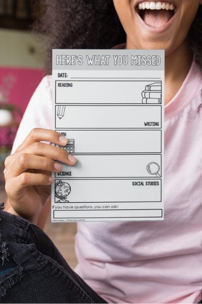 Free Absent Work Form for Teachers make teaching easier,make teaching sustainable,make teaching easy,how to make teaching easier