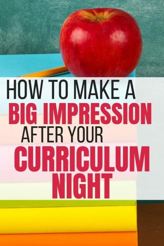 How to make a big impression during Open House curriculum night,back to school night,open house,how to prepare for back to school night as a teacher