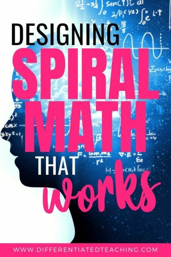 creating math spiral review for learning