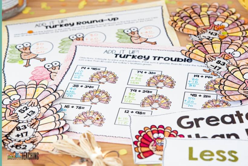 thanksgiving math activities - November Teaching Ideas for Busy Teachers 