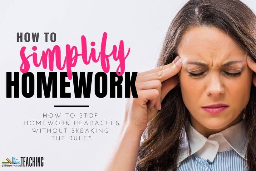 Differentiated Homework can stop homework stress homework