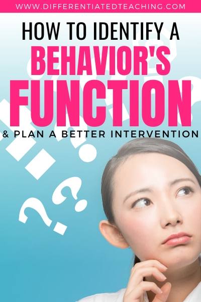 How to identify the functions of behavior