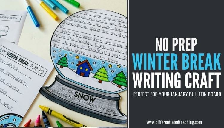 January Writing Craft - Winter Break Writing