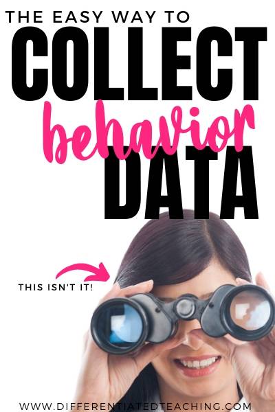 Collect Student Behavior Data 504 Plans