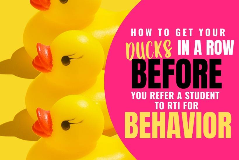 4 things to do BEFORE you refer a student for behavior intervention