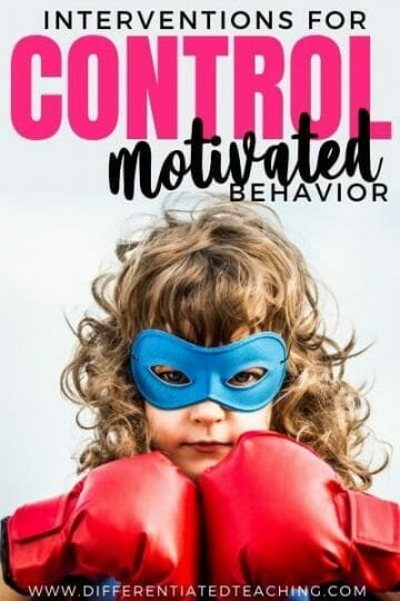 Ready-to-implement tips for function-based behavior intervention planning 5 intervention for control motivated behaviors