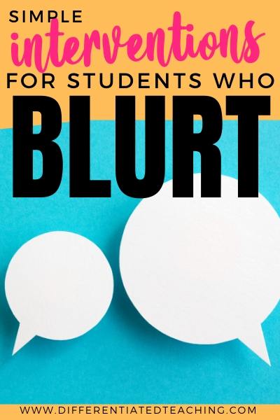 interventions for blurting