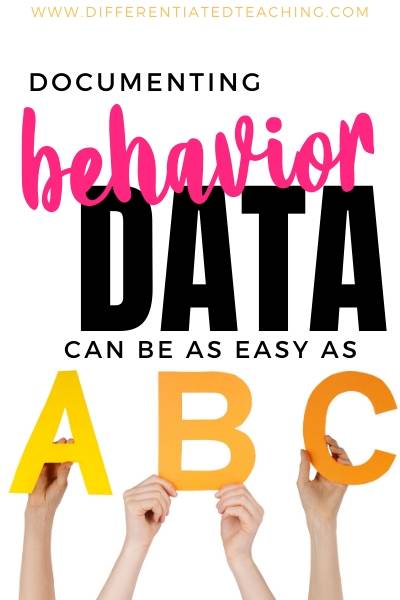Documenting the ABCs of Behavior - Antecedents, Behavior, Consequences