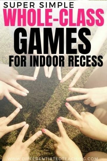 whole class indoor recess games 