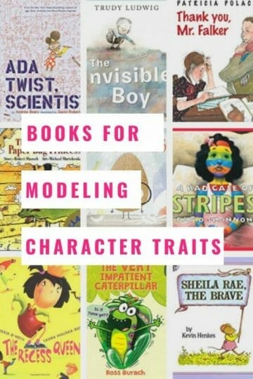 How to Teach Character Analysis + Free Character Traits List Printable 3 Books for modeling character traits
