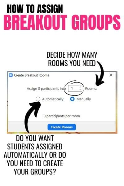 Assigning Breakout Groups Zoom