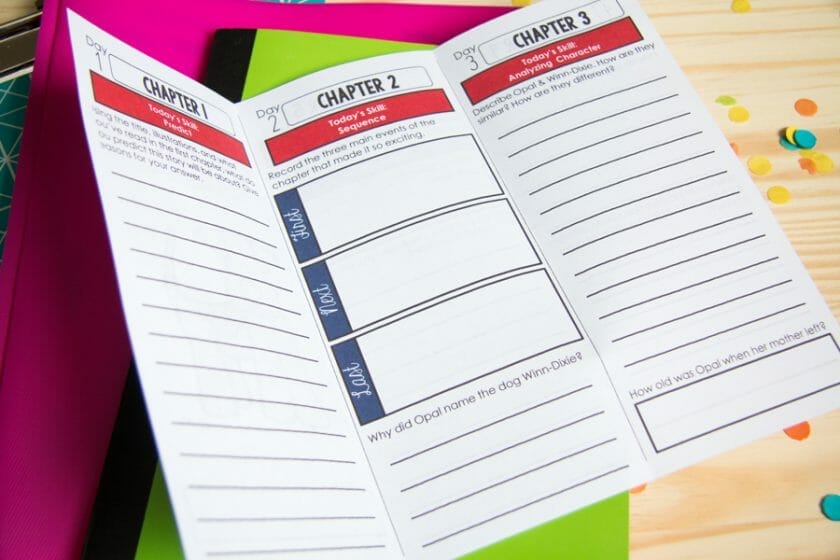 Because of Winn-Dixie Novel Study Trifold from Differentiated Teaching