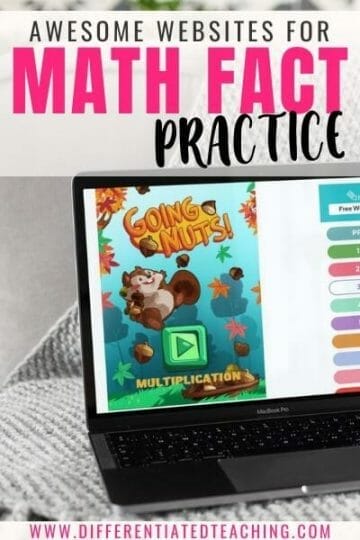 Websites for Math Fact Practice