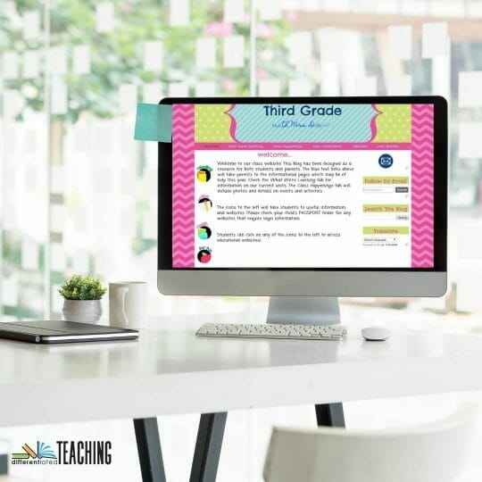 Back-to-school prep your class website