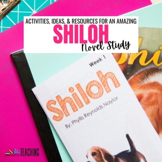 Shiloh Novel Unit: Ideas & Activities for your Next Lit Study